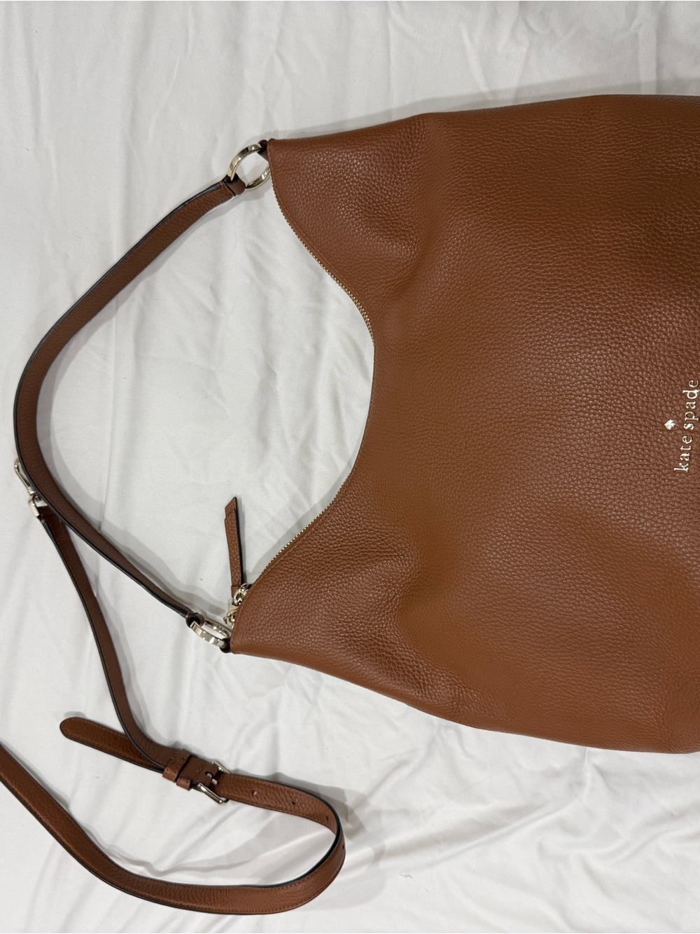 kate spade New York Brown Leather Hobo Shoulder Bag